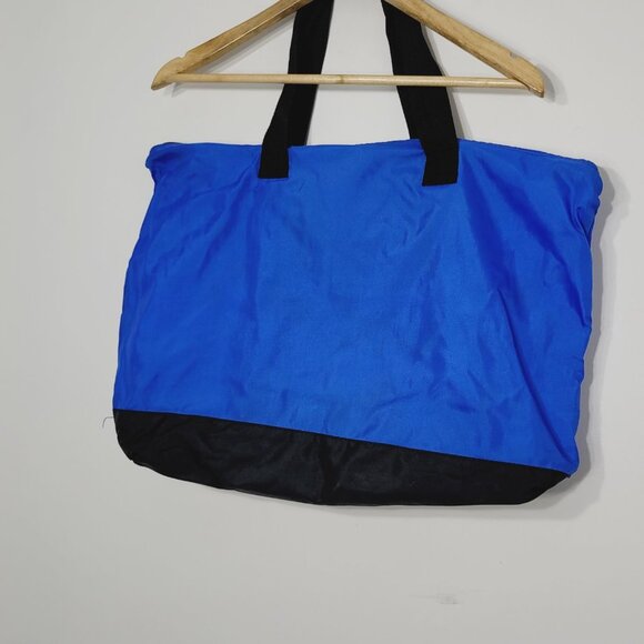 Bossi Sport Club | Retro Style Colorblock Tote Bag Dual Handel Zipper Pockets - Picture 6 of 8
